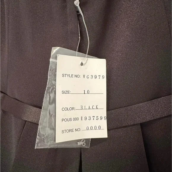 David’s Bridal Black Wedding or Prom Dress - size 10 - NWT - Picture 4 of 4